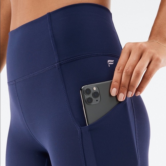 Fabletics Oasis High-Waisted Legging in Navy - Picture 3 of 6
